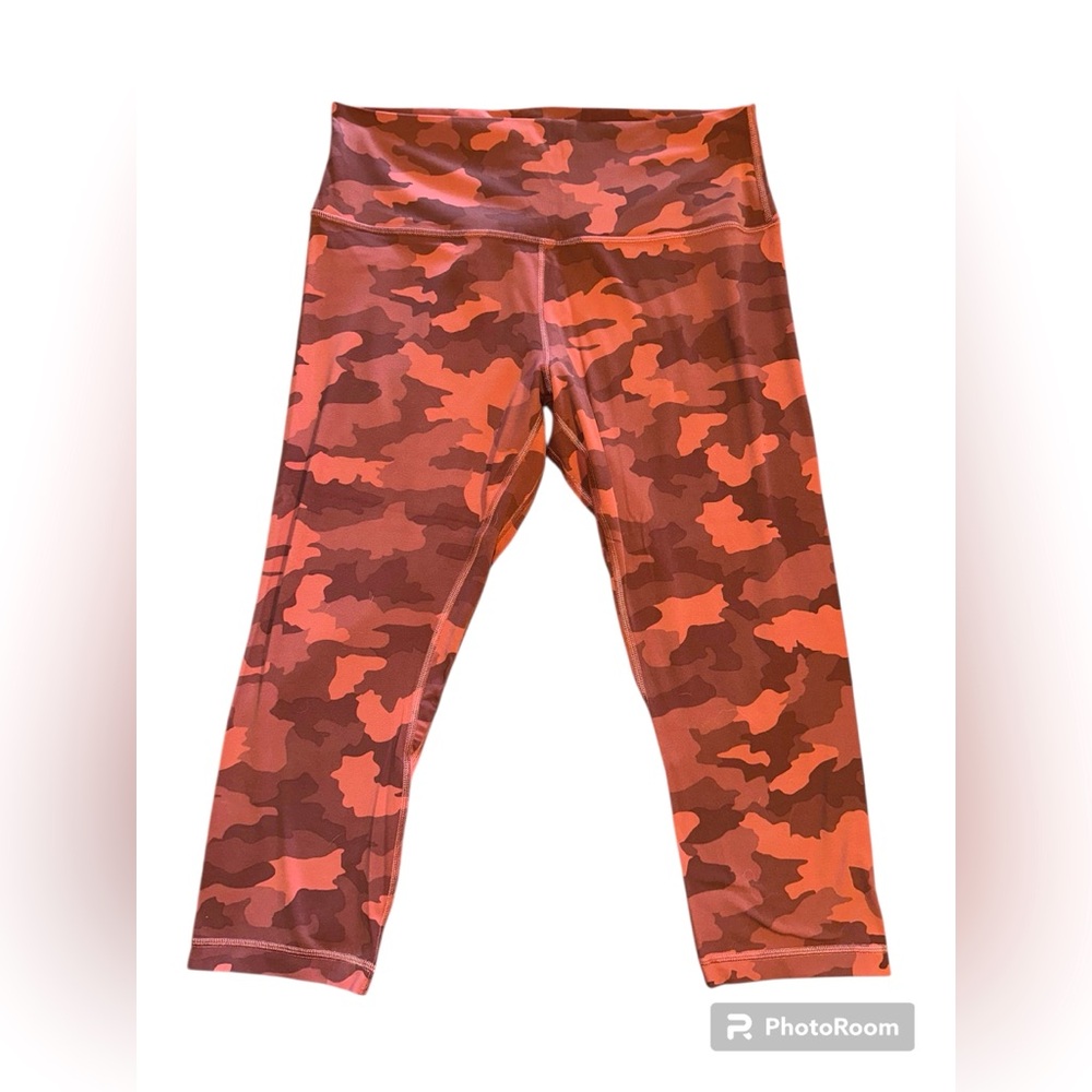 Lululemon Align Crop Leggings Pink Camo - Size 14